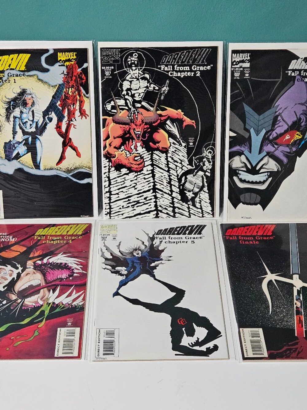 Daredevil #320-325 (Marvel Comics, 1993) Comlete Fall From Gracy Story Arc